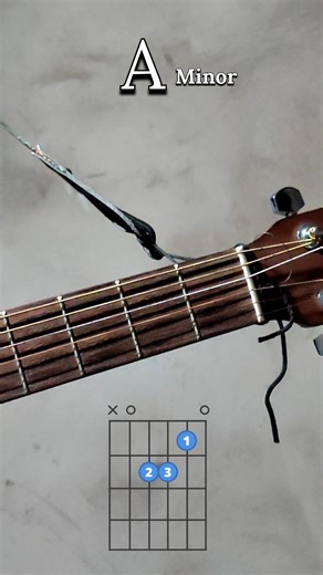 Guitar Chords A Minor 🎸 #guitar #music