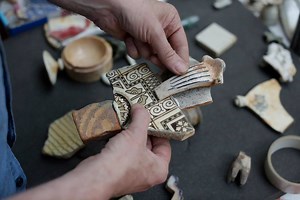 12K views · 222 reactions | In our latest Masterclass, ceramic artist Robert Cooper gives his guide to making candleholders crafted from pottery fragments found on the Thames foreshore. Find out more about Robert's process in a step-by-step inside issue 287 – out this week. Film by Layton Thompson for Ceramic Review | Ceramic Review | Facebook