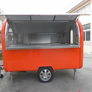 [Hot Item] Food Cart Trailer Truck Trucks with Full Kitchen for USA Electric Rickshaw Food Cart Mobile Snack Food Scooter Cart