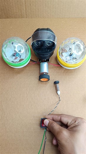 Mini Coreless Drone Motor Lighting Up Disco & Fog Lights #shorts #dcmotor