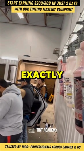 You’ve already built your shop 💪 — detailing, coating, wraps, maybe even PPF. Now it’s time to add the one service your customers keep asking for — window tinting. 🛑 Stop saying “we don’t do tint.” Because there’s a pro-grade training system 🇨🇦🇺🇸 that helps shop owners learn tinting fast — and start earning faster. Introducing the Tint Academy Method 🚀 — Canada & USA’s #1 Tinting Certification for Auto Professionals. ✅ 2 Days of Real, Hands-On Training — on actual vehicles. ✅ Learn pricin