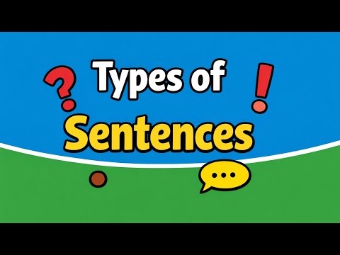 📚 Types of Sentences – Easy Explanation with Examples! #oneshot #english #grammer