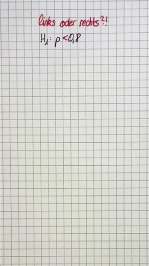 Links- oder rechtsseitig? 🤯 Hypothesentest einfach erklärt