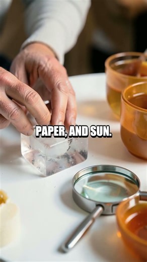 Ice Lens Experiment: Focusing Sunlight at Home