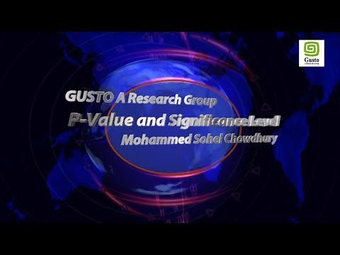 P-Value and Significance Level by SPSS