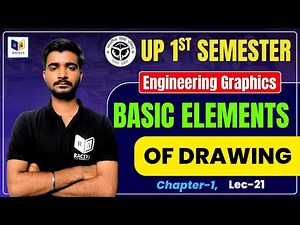 Engineering Graphics : Basic Elements of Drawing | Chapter-1, Lec-21 | Up Polytechnic 1st Semester