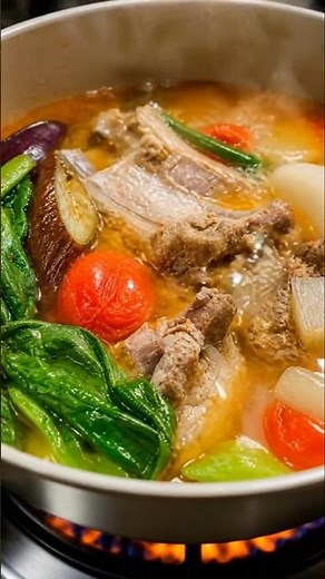 Sour, savory, and super comforting! 🍲🔥 Sinigang na Pork Ribs done right—can you smell this? 🤤