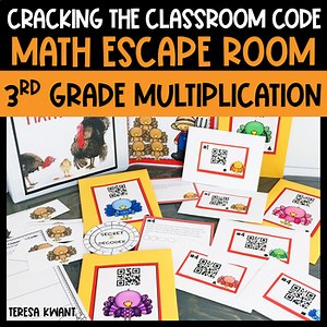 3rd Grade Thanksgiving Multiplication Math Escape Room