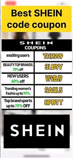 Best SHEIN coupon codes 2025 | all code coupons you need from shein is here #shein #shein_code