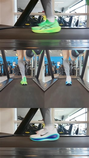 Slow Motion Only - Asics Megablast Vs Nike Vomero Plus #running #runningshoes