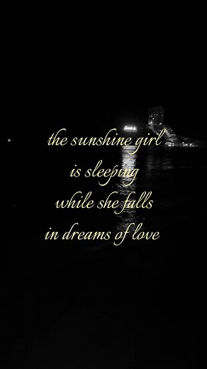 The Sunshine Girl is Sleeping: A Dreamy Melody