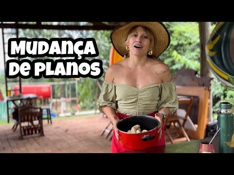 Rotina da vida simples no campo - #camping Livre como Vento