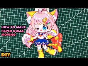 HOW TO MAKE PAPER DOLLS GACHA MOVING | DIY | Draw so easy Anime