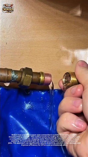 Smart Copper Pipe Leak Fix in Seconds | DIY Plumbing Hack You Must Know