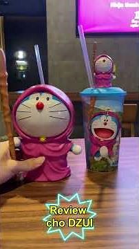 Cận cảnh bộ ly Doraemon MOVIE 44 tại Lotte Cinema | Review cho DZUI