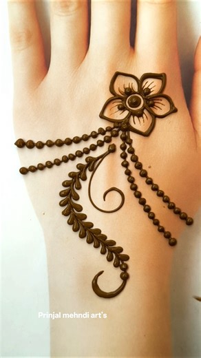 Back Hand Mehndi Magic ✨ | Simple but Stunning 😍Trending Mehndi Design 2026 🔥 | Super Easy & Fast