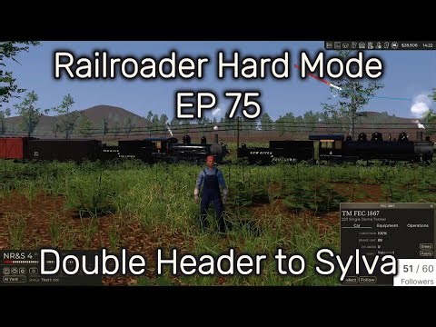 Railroader Hard Mode Playthrough EP 75 Double Header to Sylva