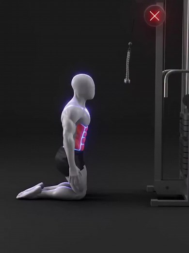 Cable Kneeling Crunch Core Workout — 3×12–15 Reps Guide