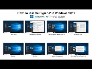 How To Disable Hyper V In Windows 10/11 - Full Guide