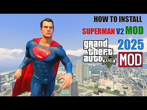 GTA 5: How to install Superman V2 Mod Free! 2025 | GMZ STUDIO