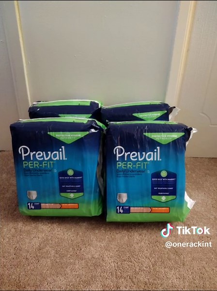 Prevail Per & Fit Adult Daily Underwear Adult Absorbent Underwear Prevail Per-Fit Pull On X-Large Disposable Moderate Absorbency 14 Count New Never Used Odor Guard 360° Breathable Zones 4x Available #prevail #adultunderwear