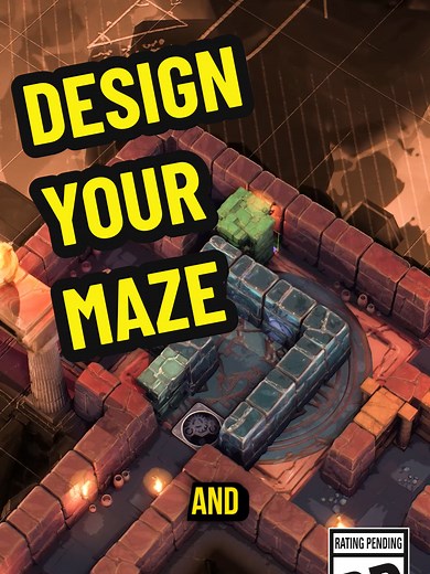 Design your own maze and stop intruders - - - #minos #strategygames #minotaur #devolver