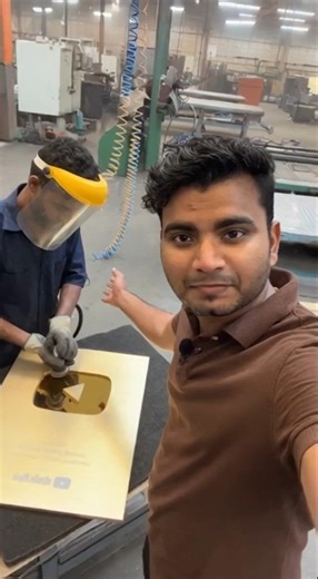 YOUTUBE PLAY BUTTON FACTORY #youtubeshorts #krishnaverma