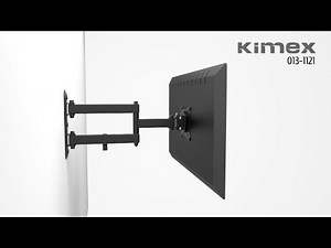Support mural articulé pour écran TV LCD LED 13´´-27´´, double bras - Réf.: 013-1121