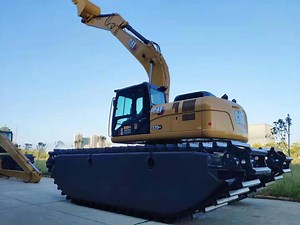 [Hot Item] Swamp Demolition Used Caterpillar 320 Amphibious Excavator Machine & Swamp Buggy Spare Parts for Sale