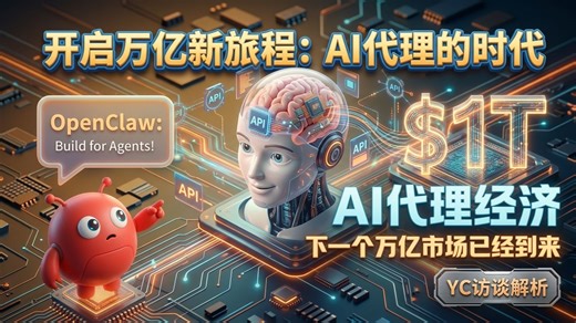 YC CEO亲自下场当码农？AI代理经济的黄金十年来了