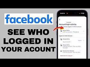 How To See If Someone Is Logged Into Your Facebook - Easy