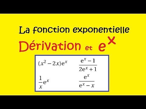 Terminale - Exponentielle - Dérivées Produit Quotient -Ex 43
