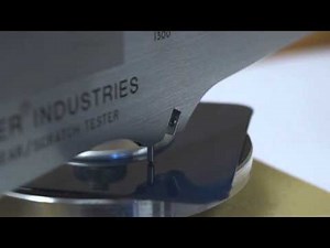 Scratch Testing with TABER Shear / Scratch Tester