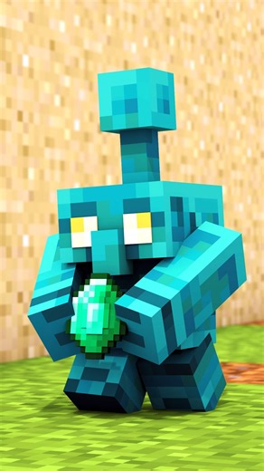 Copper Golem’s Entire Life in 10 Seconds - Minecraft Animation #minecraft #animation #memes