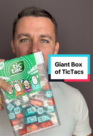 Giant box of mini boxes of TicTacs. Genius.