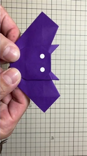 【折り紙】簡単！コウモリの折り方🦇ハロウィン飾り (Origami Bat)
