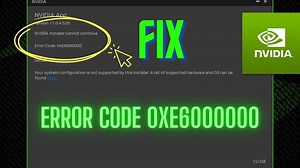 Fix Nvidia App Installation Error Code 0xE600000