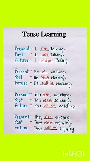 Tense Learning 🔥
