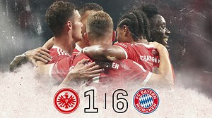 5' ⚽️ Kimmich 10' ⚽️ Pavard 29' ⚽️ Musiala 35' ⚽️ Mané 43' ⚽️ Gnabry 64' ❌ Kolo Muani 83' ⚽️ Musiala Die Highlights und Stimmen zu #SGEFCB. 👇🎥 | FC Bayern München