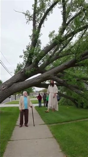 jesus stopped a falling tree to save an old man #jesuslovesyou #jesusislove #thankjesus
