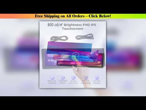 8.8 inch HDMI Touch Long Wide Monitor With Case PC Temperature Display PC Sensor Panel Display