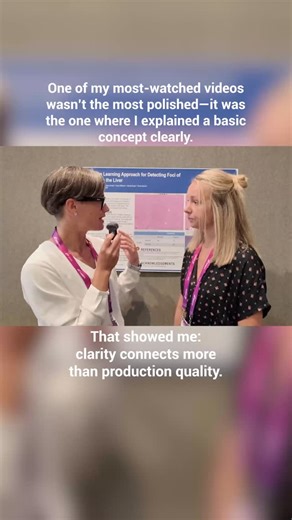 Why did one of my simplest videos outperform the polished ones? 🤔 Because clarity—more than production —builds real connection. 🎯 I’ve seen this again and again in our community. 🔬 When a concept is explained clearly, people finally feel like they understand it. 💡 And once that happens, the fear of “not knowing enough” starts to fade. 🌱 In digital pathology, we don’t always need bigger equipment or perfect visuals. 📷 We need explanations that make the next step feel doable. 🧭 If clarity i