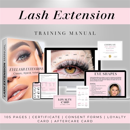 Lash Extension Training Manual, Editable Lash Manual, Lash Training Course Template, Custom Lash Ebook, Lash Extension Training Guide, Canva - Etsy Australia