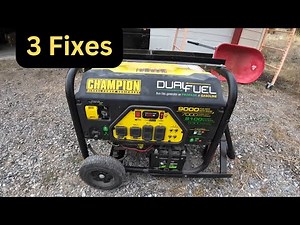 Champion Generator ~ WON'T START ~ Dual Fuel