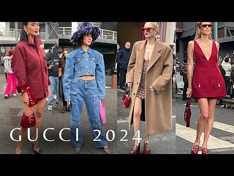 GUCCI STREET STYLE FALL- WINTER 2024 | WINTER TRENDS 2024 MILAN FASHION WEEK