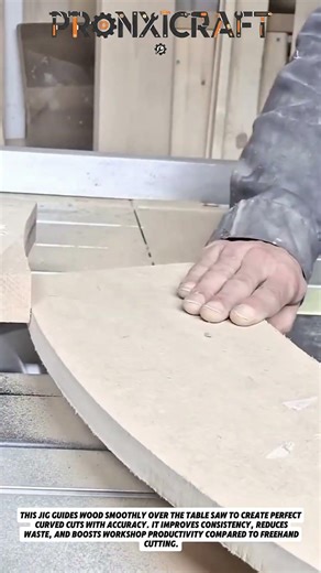 Perfect Curved Wood Cutting on Table Saw – Precision Jig Hack