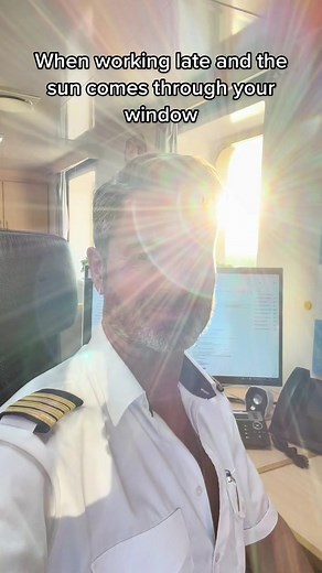 Sunlight at Work: Captain Thomas in Captain's Office