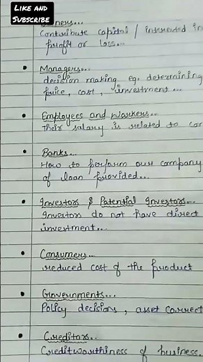 Class 11 | Accounts | Chapter-1 Introduction To Accounting | Best Notes | 🤩📝📚❤️ #notes #class11