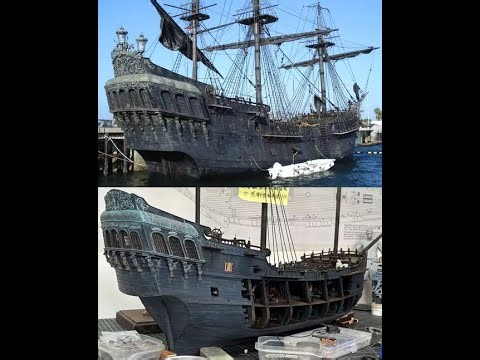 The Black Pearl ship model kits 2023 All-Scenario Version ZHL MODEL EP08