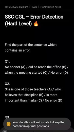 Error detection english mock #ssc #cgl #education #mock #coldplay